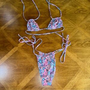 ONEONE Swimwear Patterned Bikini Set